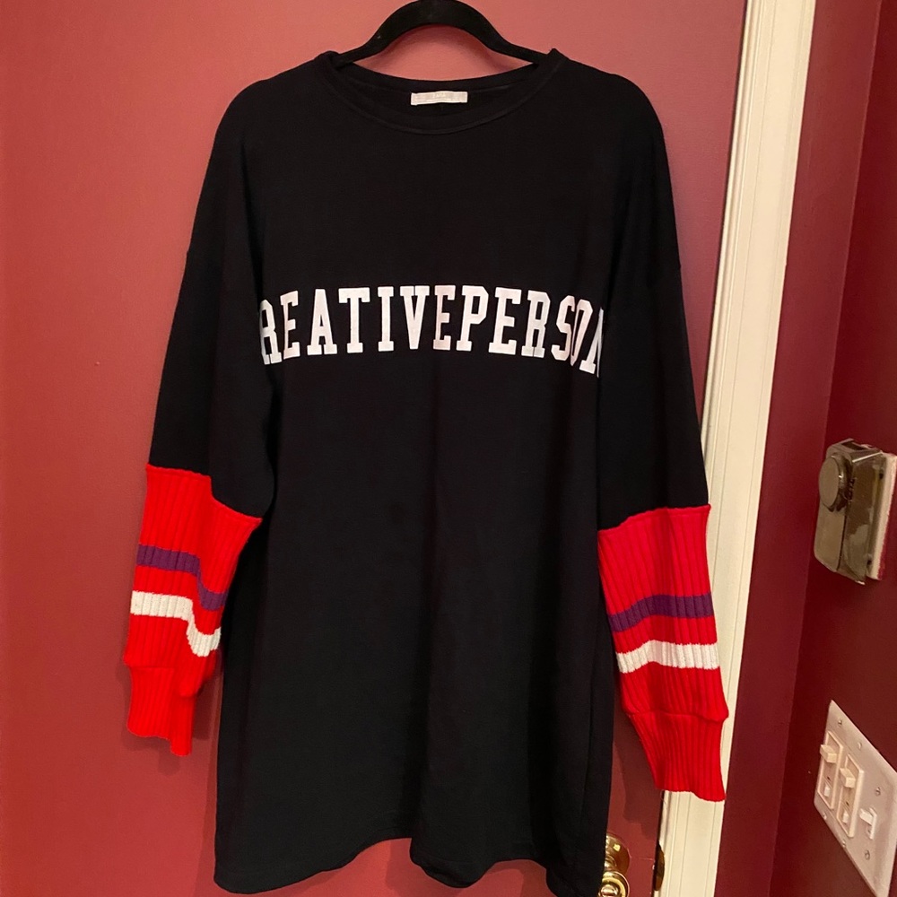 Zara “creative person” oversized sweatshirt!
